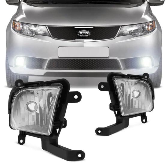 Imagem de Par Farol de Milha Kia Cerato 2009 2010 2011 2012 Auxiliar Neblina