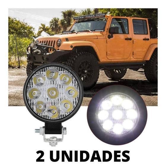 Imagem de Par Farol de Milha Quadrado 48w Lâmpada Led Carro A Prova D'Agua IP67