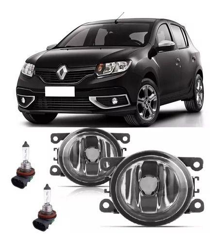 Imagem de Par Farol De Milha Renault Sandero 2015 2016 2017 2018 2019 2020 2021 + Lâmpada