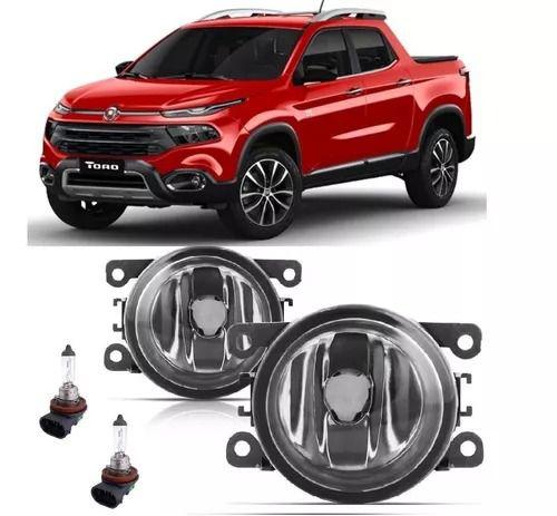 Imagem de Par Farol De Milha Universal Fiat Toro 2016 2017 2018 2019 2020 + Lâmpada