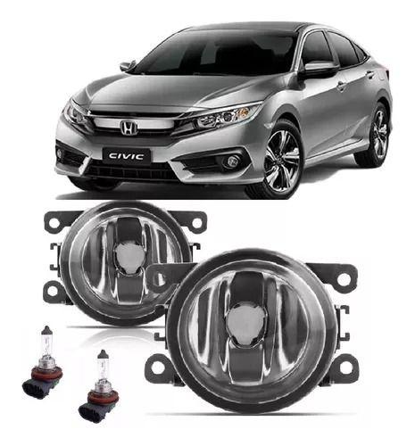 Imagem de Par Farol De Milha Universal Honda Civic 2017 2018 2019 2020 2021 + Lâmpada