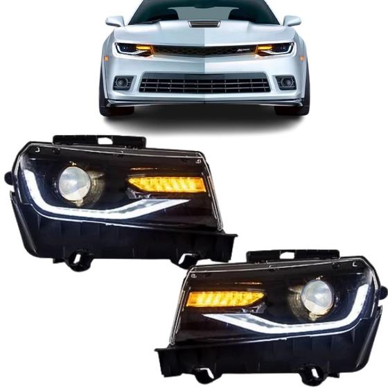 Imagem de Par Farol Drl Chevrolet Camaro G6 Para G5 2014 E 2015 Xenon