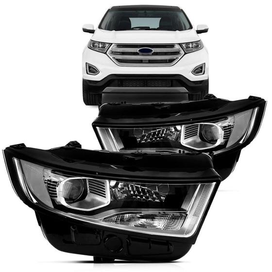 Imagem de Par farol edge 2016 a 2017 eletrico com motor com projetor