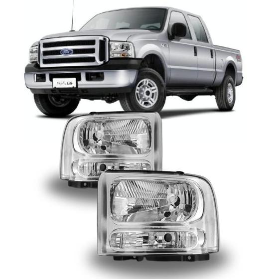Imagem de Par Farol F250 F350 F4000 2010 2009 2008 2007 Serve 98 A 06