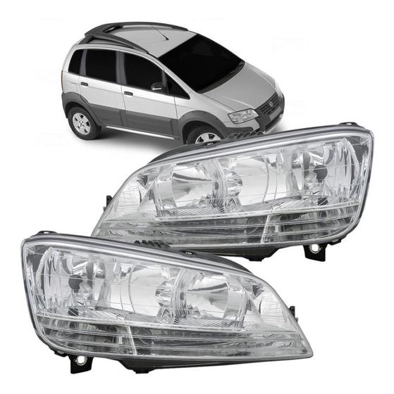 Imagem de Par Farol Fiat Idea 2005 2006 2007 2008 2009 2010