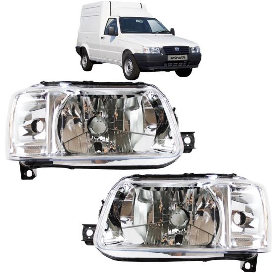 Imagem de PAR Farol Fiorino 2004 05 06 07 08 09 10 a 2013 CROMADO