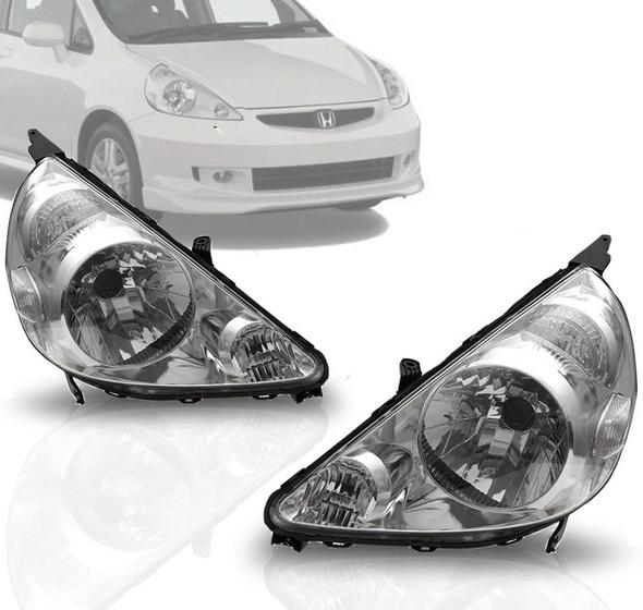 Imagem de Par Farol Honda Fit 2003 2004 2005 2006 2007 2008 Tyc