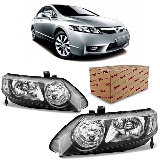 Imagem de PAR Farol Honda New Civic 2007 2008 2009 2010 2011 Original TYC