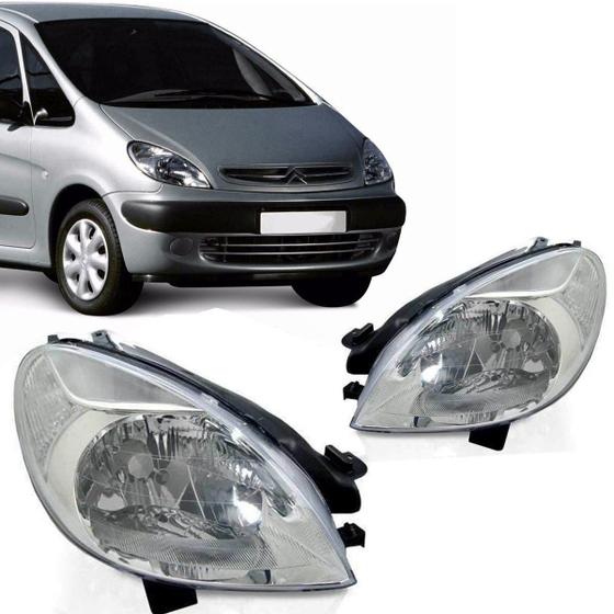 Imagem de Par Farol Lente Lisa Xsara Picasso 05 06 07 08 09 10