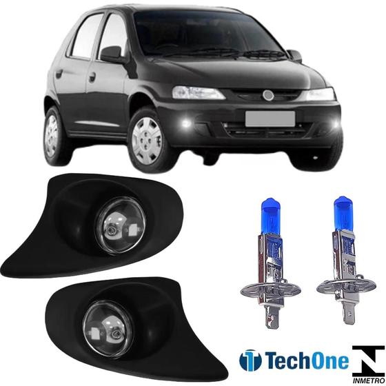 Imagem de Par farol milha chevrolet celta 2000 a 2006 e super branca