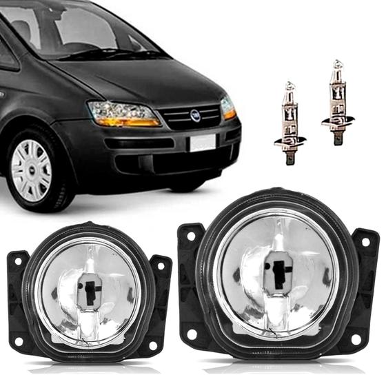 Imagem de Par Farol Milha Idea 2004 Até 2016 Com Suporte Ferradura + Lâmpada