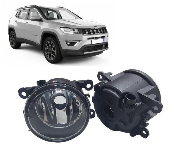 Imagem de Par farol milha jeep compass 2016 17 18 19 20 21 22 2023