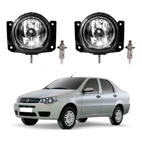 Imagem de Par Farol Milha Lampada Fiat Siena 1.0 2004 A 2012