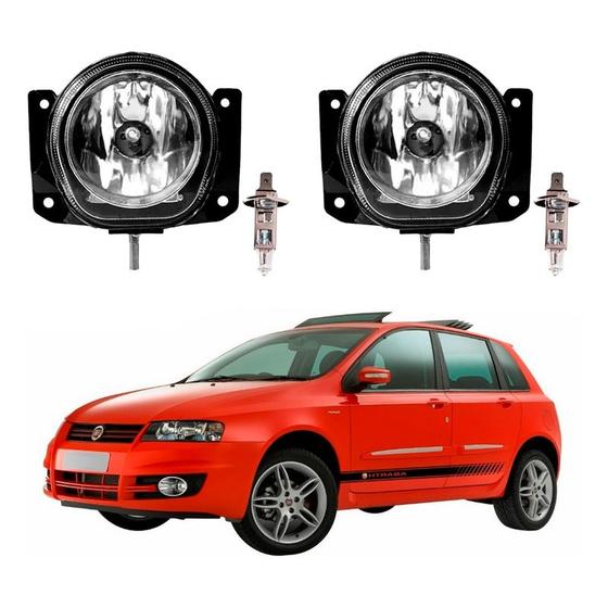 Imagem de Par Farol Milha Lampada Fiat Stilo Abarth 2.4 2002 A 2008