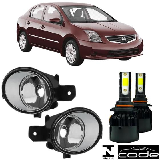 Imagem de Par farol milha sentra 07 08 09 10 11 12 a 2017 e super led