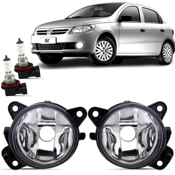 Imagem de Par Farol Milha Volkswagen Gol G5 2008 2009 á 2013 + Lâmpada