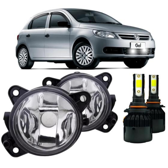 Imagem de Par farol milha volkswagen gol g5 2008 a 2013 e super led