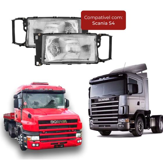 Imagem de Par Farol Principal Compatível Com Todos Sc Serie4 S4 Nino