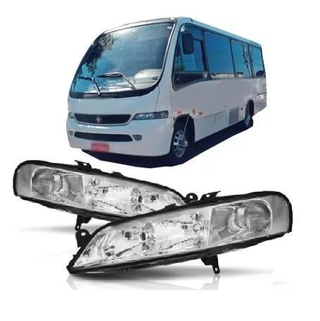 Imagem de Par farol principal micro onibus marcopolo senior gv novo