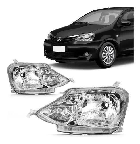 Imagem de Par farol toyota etios sedan 2013 14 15 16 17 18 19 cromado