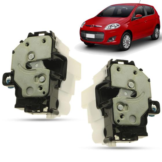 Imagem de Par Fechadura da Porta Dianteira Predisposta Elétrica Fiat Palio G2 2011 a 2018 Grand Siena 2012 a 2021