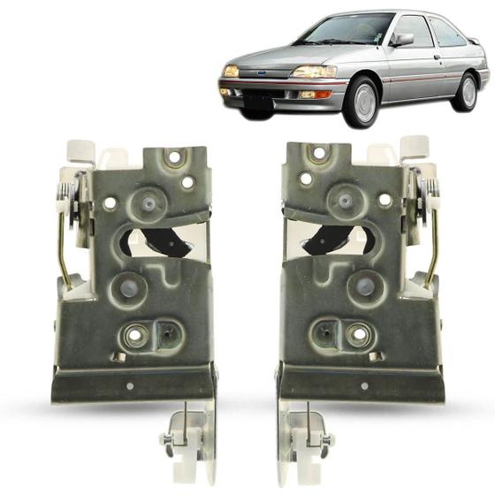 Imagem de Par Fechadura da Porta Dianteira Predisposta Elétrica Ford Escort Verona 1992 1993 1994 1995 1996