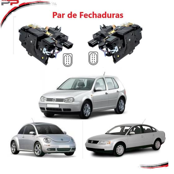 Imagem de Par Fechadura Elétrica Porta Diant Golf 98-06 Passat 96-00