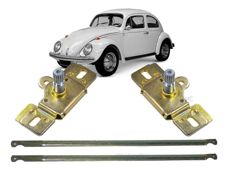 Imagem de Par Fechadura Vareta Interna Porta Comando Vw Fusca 1977    