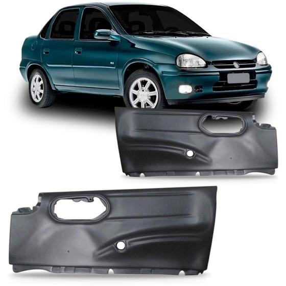 Imagem de Par Forro Porta Dianteiro Hatch 1996 A 2002 4 Portas Cinza