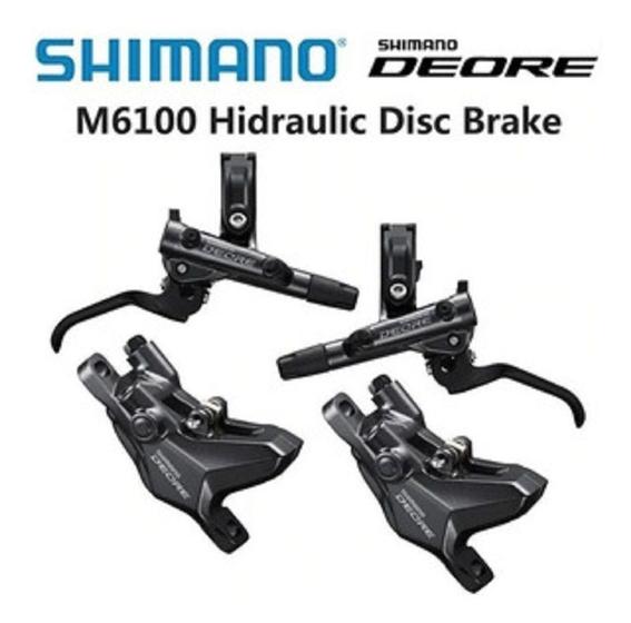 Imagem de Par Freio Disco Hidráulico Shimano Deore M6100 Mtb