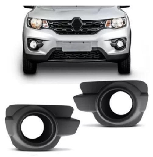 Imagem de Par Grade Moldura Farol C/Furo Renault Kwid 2020