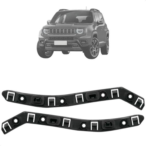 Imagem de Par Guia Parachoque Dianteiro Jeep Renegade 2015 16 17 18 19 A 2023