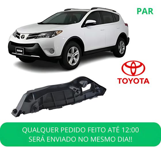 Imagem de Par Guia Parachoque Dianteiro Toyota Rav4 2013 2014 2015 2016 2017 2018