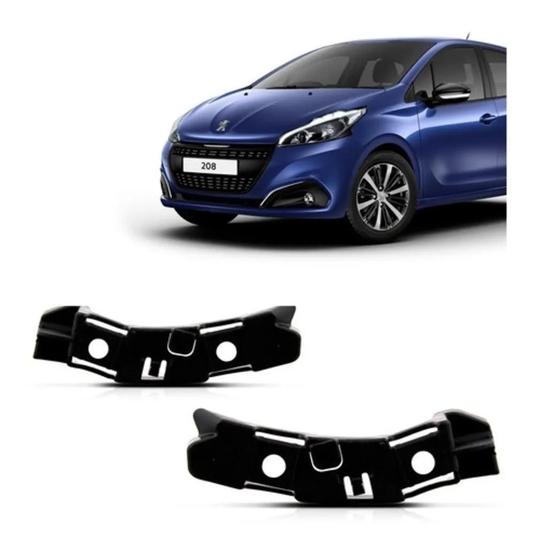 Imagem de Par Guia Suporte Parachoque Dianteiro Peugeot 208 2017 2018