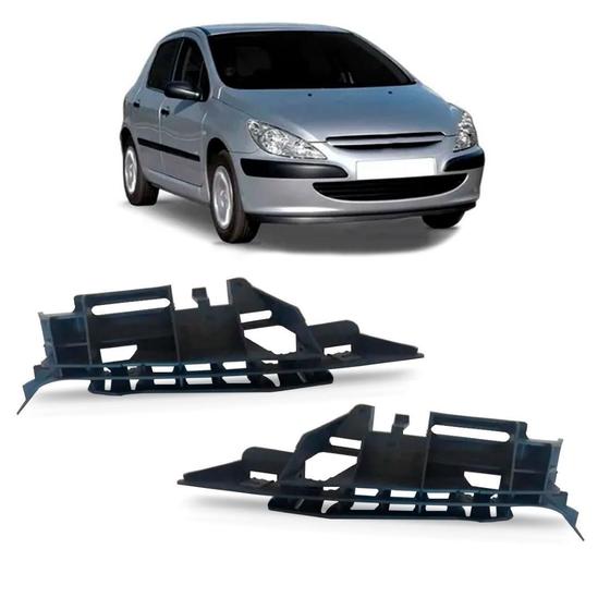 Imagem de Par Guia Suporte Parachoque Dianteiro Peugeot 307 2001/2006