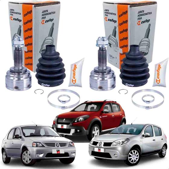 Par Homocinetica 21x23 Renault Logan Sandero, Sandero Stepway 1.6 2007 2008 2009 2010 2011 2012 2013 2014 Original Cofap Imagem de Par Homocinetica 21x23 Renault Logan Sandero, Sandero Stepway 1.6 2007 2008 2009 2010 2011 2012 2013 2014 Original Cofap