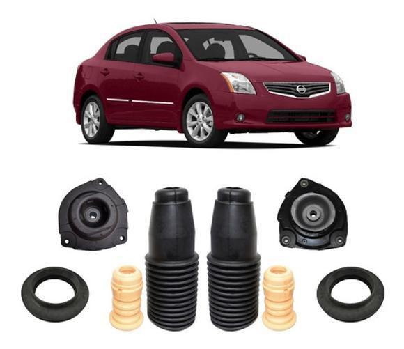Imagem de Par Kit Batente Coxim Dianteiro Nissan Sentra 2010 2011 2012