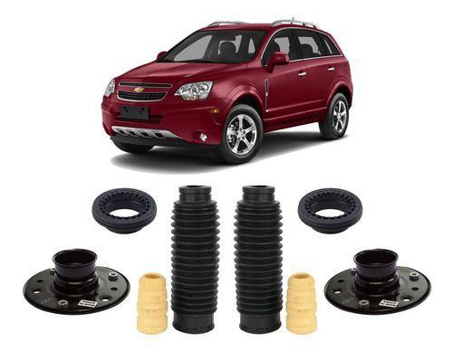 Imagem de Par Kit Batente Dianteiro Chevrolet Captiva 2009 2010 2011