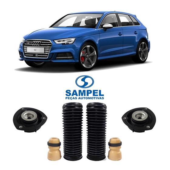 Imagem de Par Kit Batente Suspensão Dianteira Audi S3 2014 2015 2016