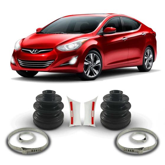 Imagem de Par Kit Coifa Borracha Graxa Homocinética Lado Câmbio Hyundai Elantra 2011 2012 2013 2014 2015 2016