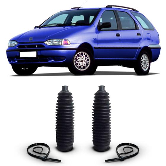 Imagem de Par Kit Coifa Guarda Pó Caixa Direção Dianteiro Suspensão Dianteira Fiat Palio Weekend 1997 1998 1999 2000 2001
