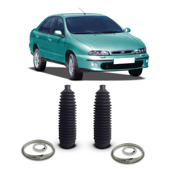 Imagem de Par Kit Coifa Guarda Pó Caixa Direção Suspensão Dianteira Fiat Marea 1999 2000 2001 2002 2003 2004 2005 2006 2007 2008
