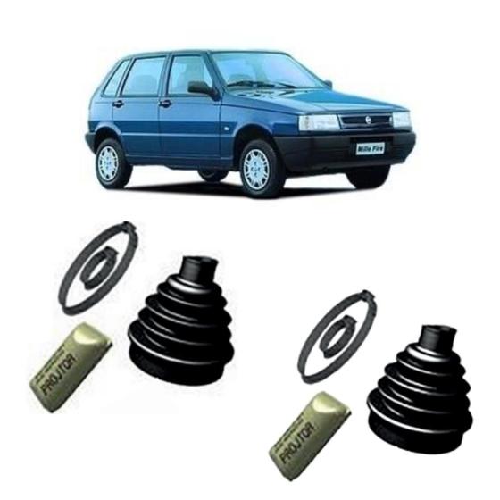 Par Kit Coifa Homocinetica Lado Roda Fiat Uno Mille 1996/... - Solupe ...