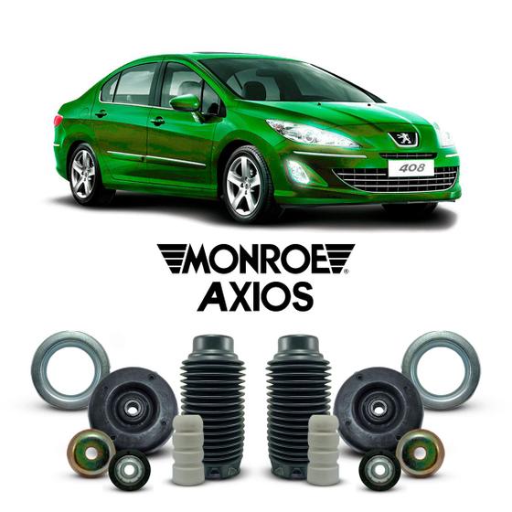 Imagem de Par Kit Coxim Amortecedor Dianteiro Peugeot 408 2010 A 2014