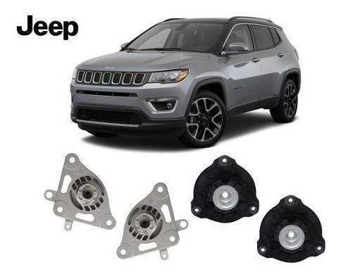 Imagem de Par Kit Coxim Amortecedor Dianteiro Traseiro Jeep Compass 2016 2017 2018