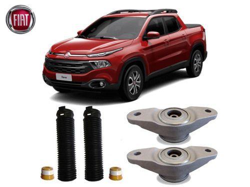 Imagem de Par Kit Coxim Batente Coifa Amortecedor Traseiro Fiat Toro 2016 2017 2018