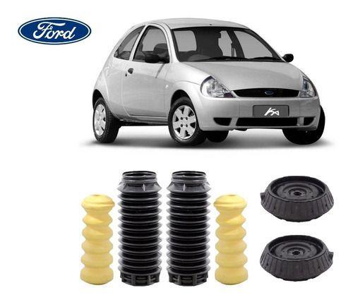 Imagem de Par Kit Coxim Batente Coifa Amortecedor Traseiro Ford Ka 1997 1998 1999 2000