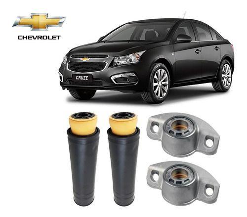 Imagem de Par Kit Coxim Batente Coifa Da Suspensão Traseira Chevrolet Cruze Sedan 2012 2013 2014 2015 2016/... Pronta Entrega