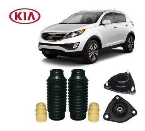 Imagem de Par Kit Coxim Batente Coifa Dianteira Kia Sportage 2010 2011 2012