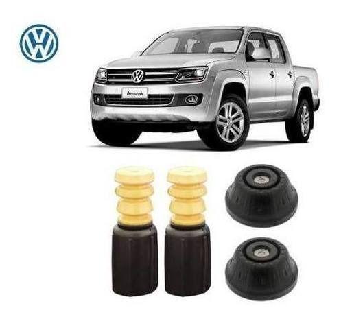 Imagem de Par Kit Coxim Batente Coifa Dianteiro Amarok 2.0 4x4 2012 2013 2014